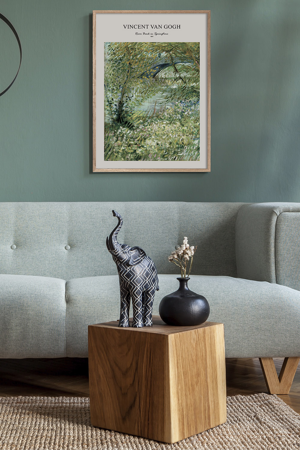 Постер Vincent van Gogh River Bank in Springtime #2