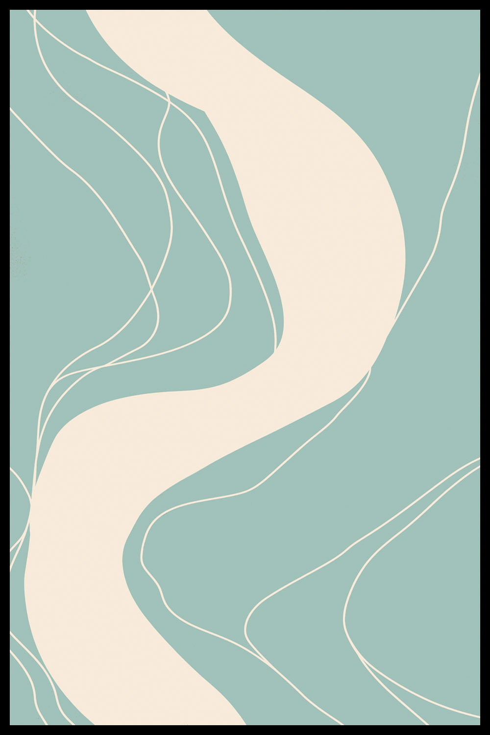 Постер Абстрактные Линии #3