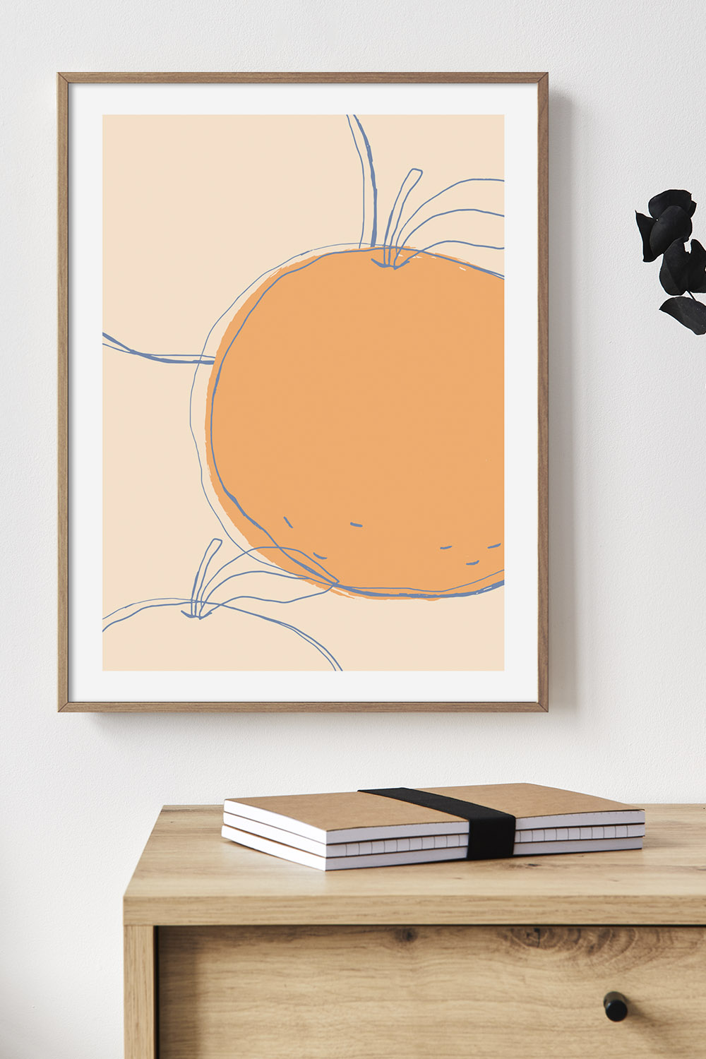 Постер Рисунок Апельсин