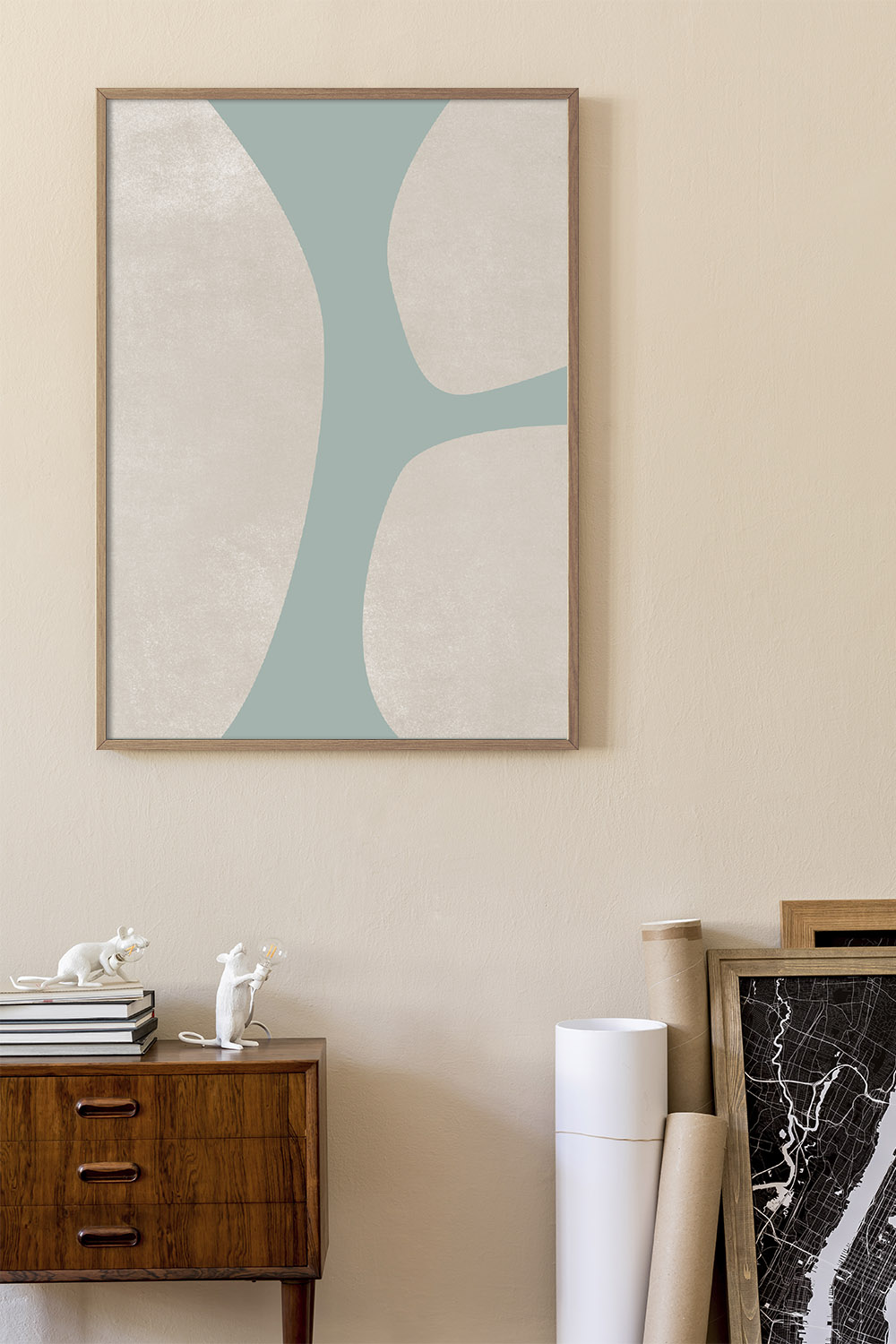 Постер Голубая Абстракция #1