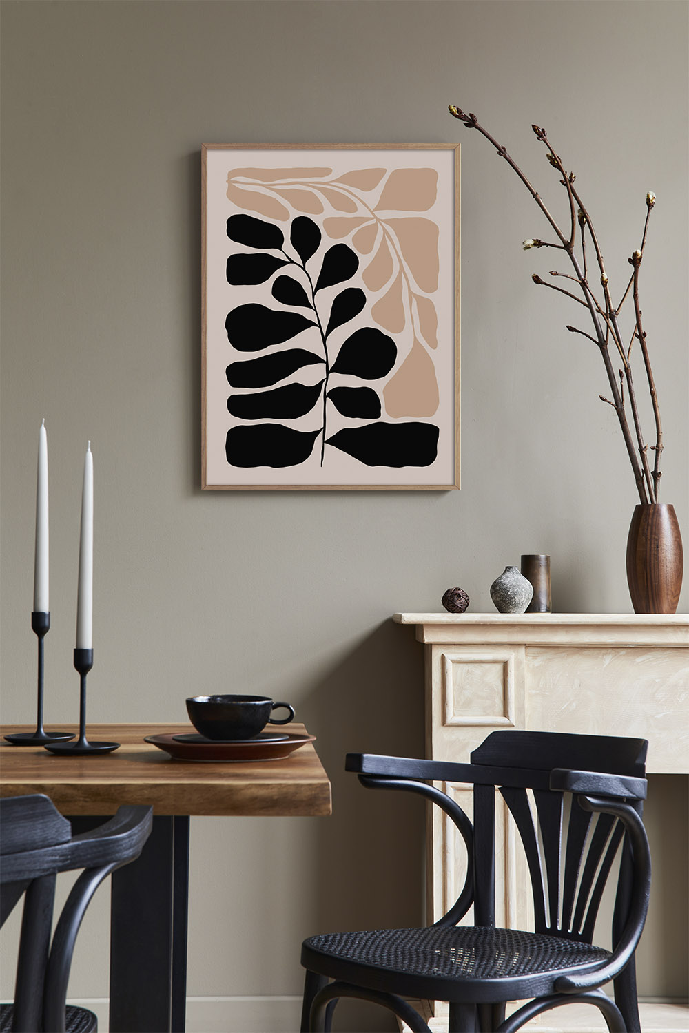 Постер Абстрактные Листья №3