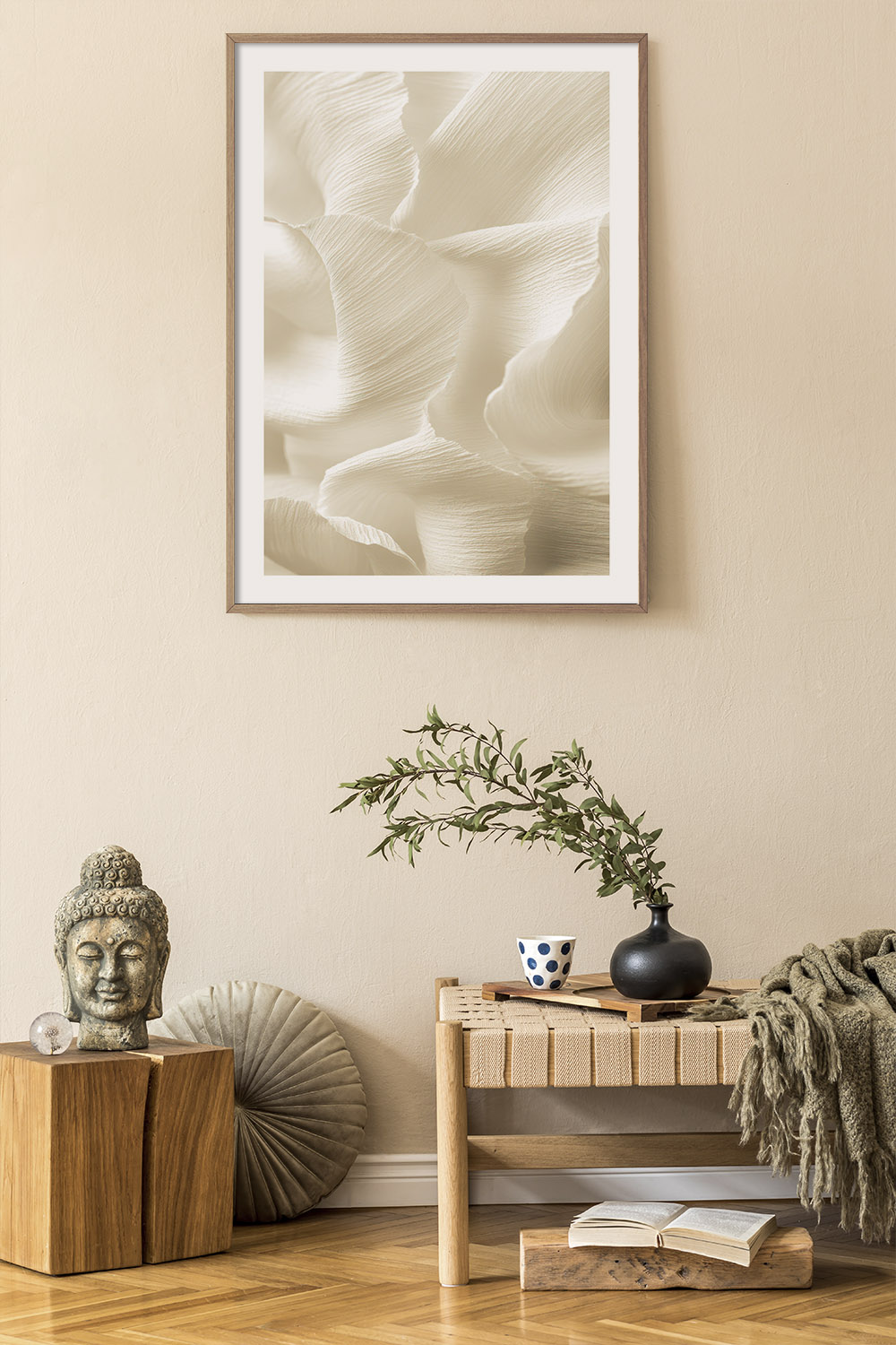 Постер Бежевые Лепестки №1