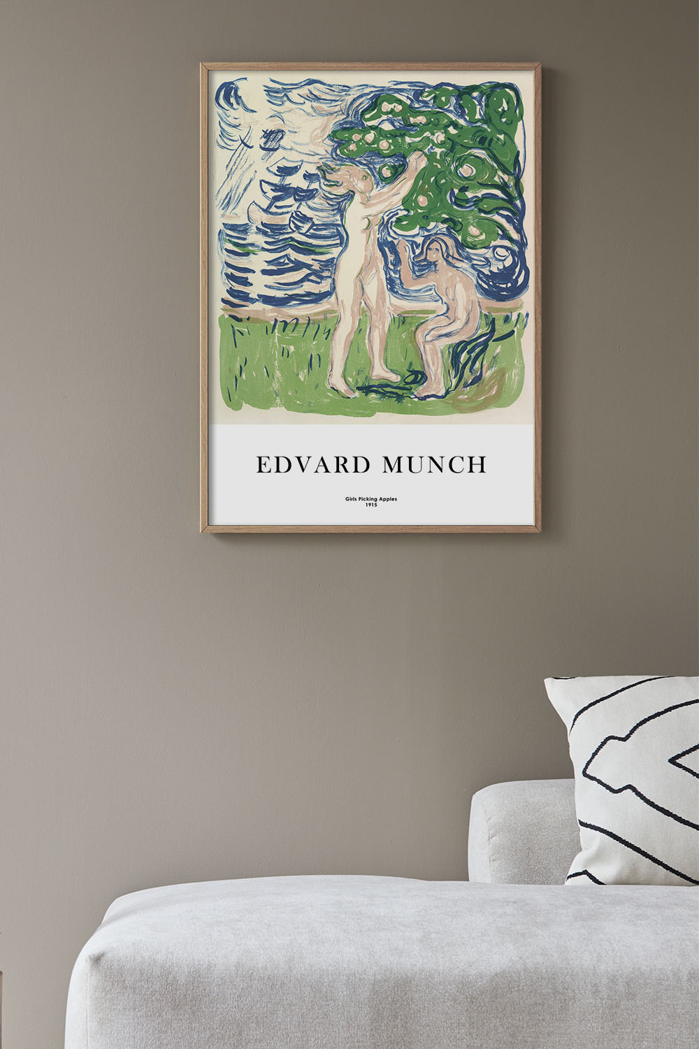 Постер Edvard Munch Girls Picking Apples