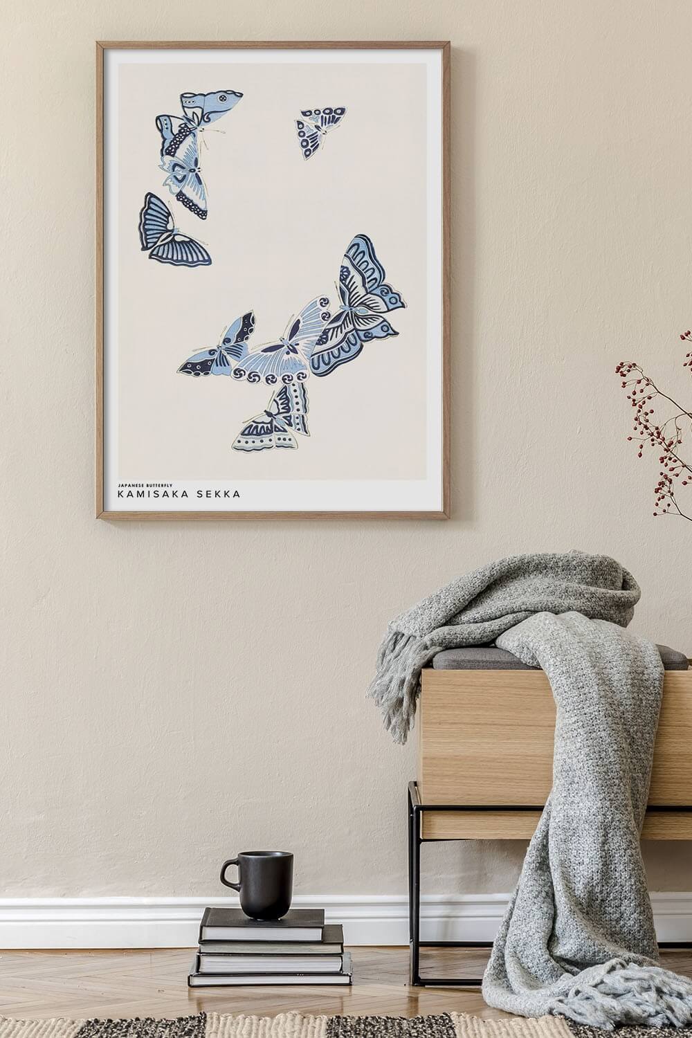 Постер Japanese butterfly №2 Kamisaka Sekka