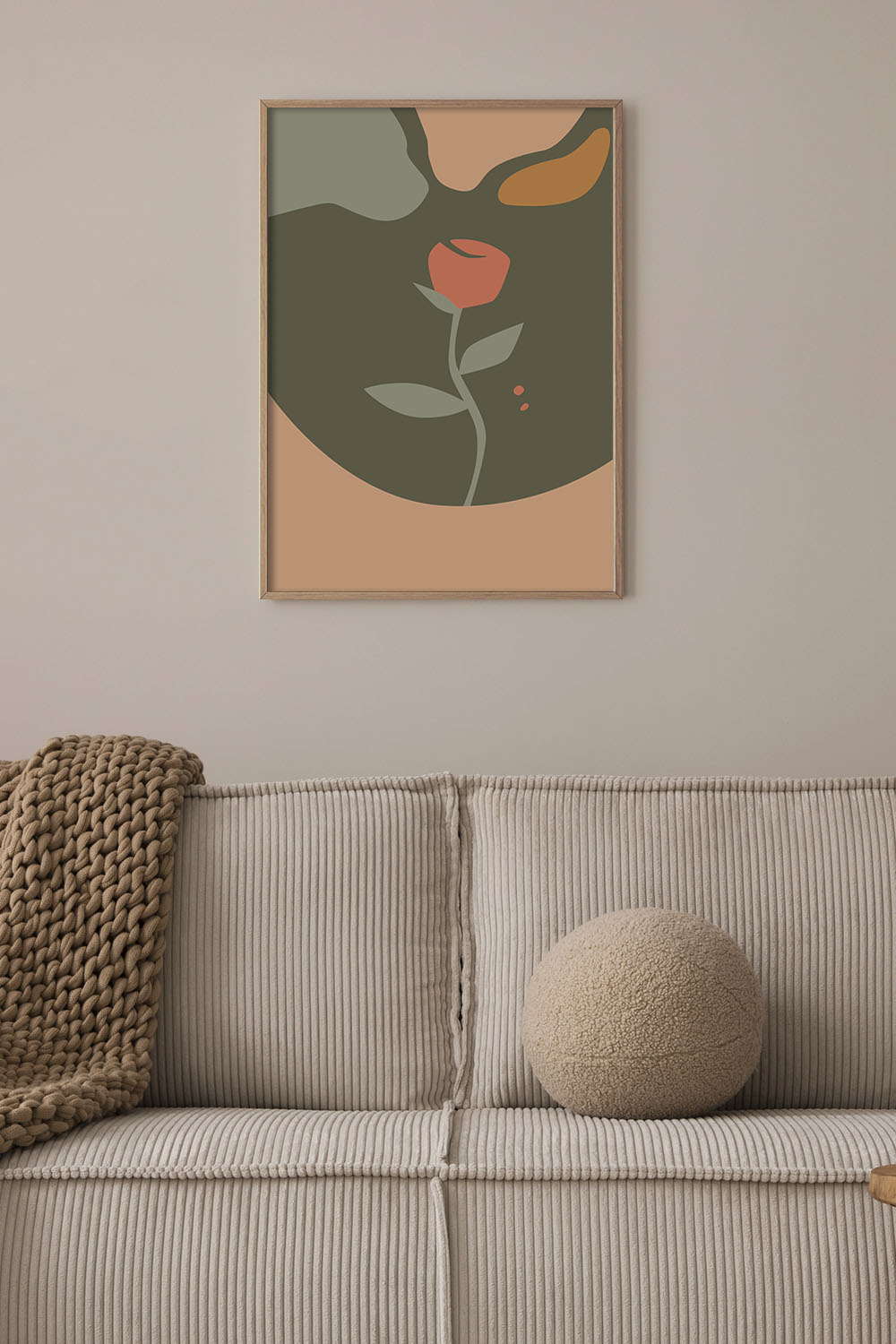 Постер Красный Цветок