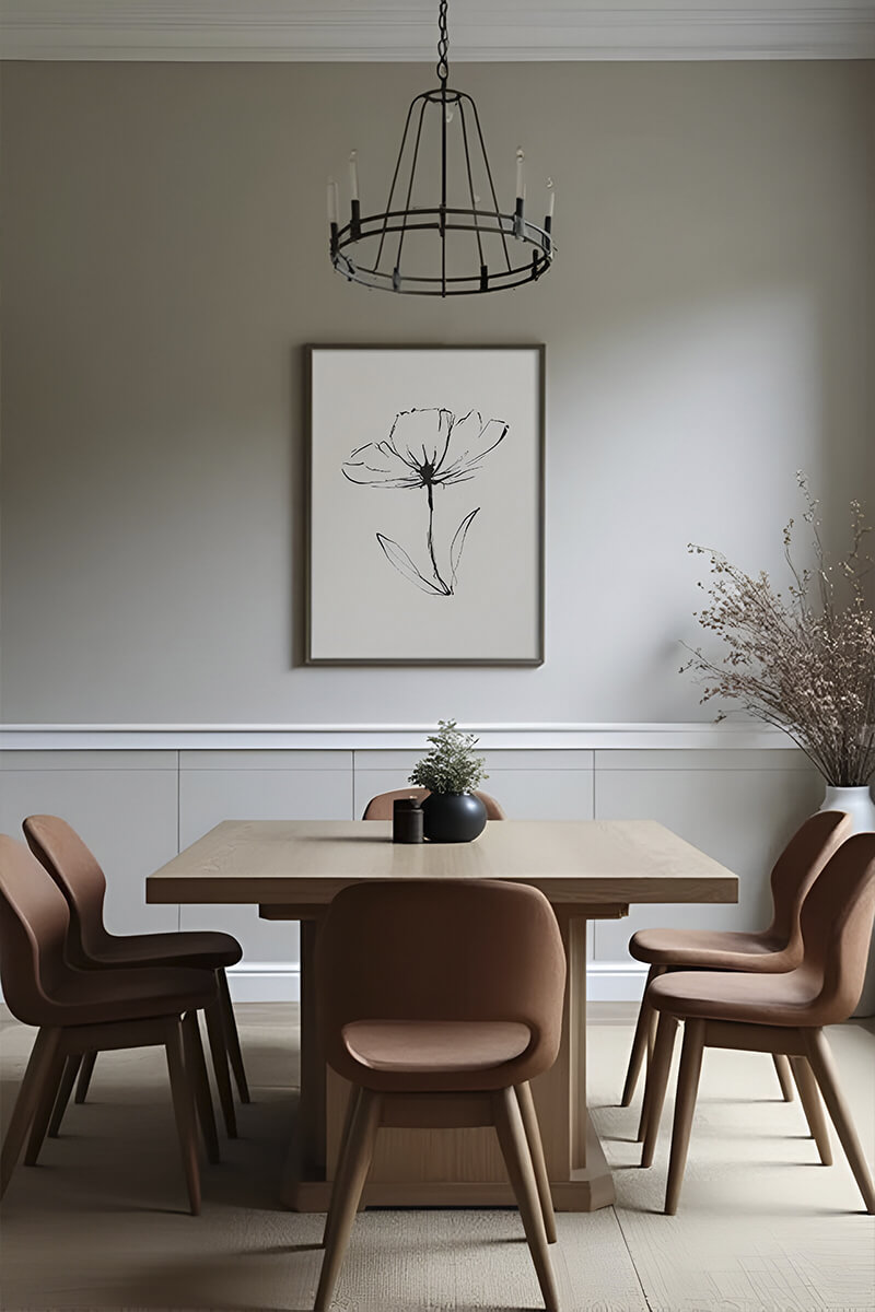 Постер Цветок из Линий