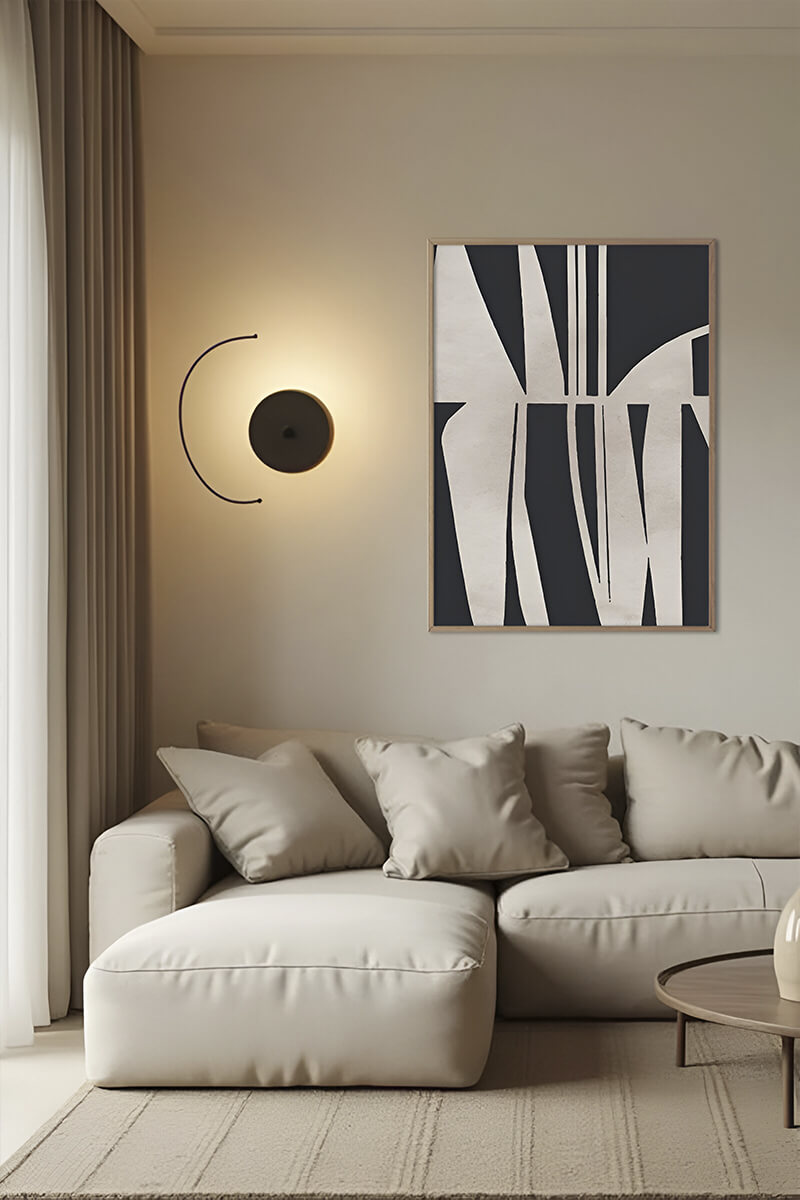 Постер Бежевые и Черные Формы