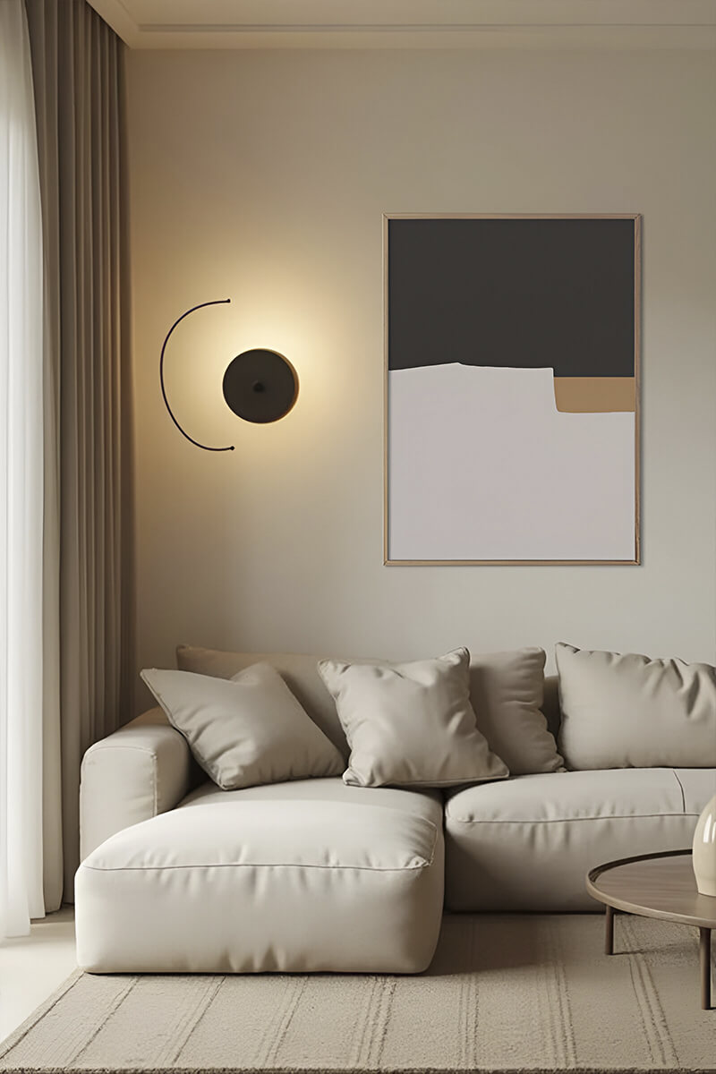 Постер Темная и Бежевая Абстракция