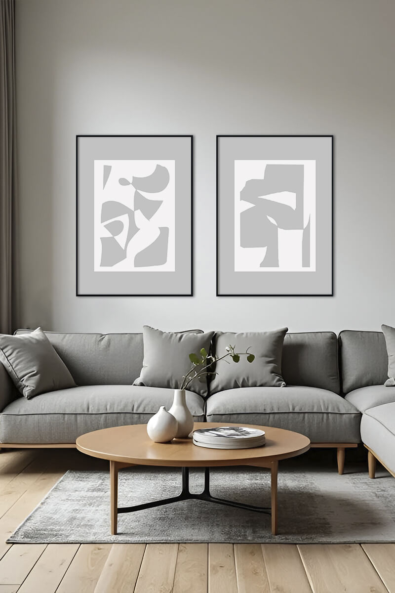 Постер Белая Абстракция №1