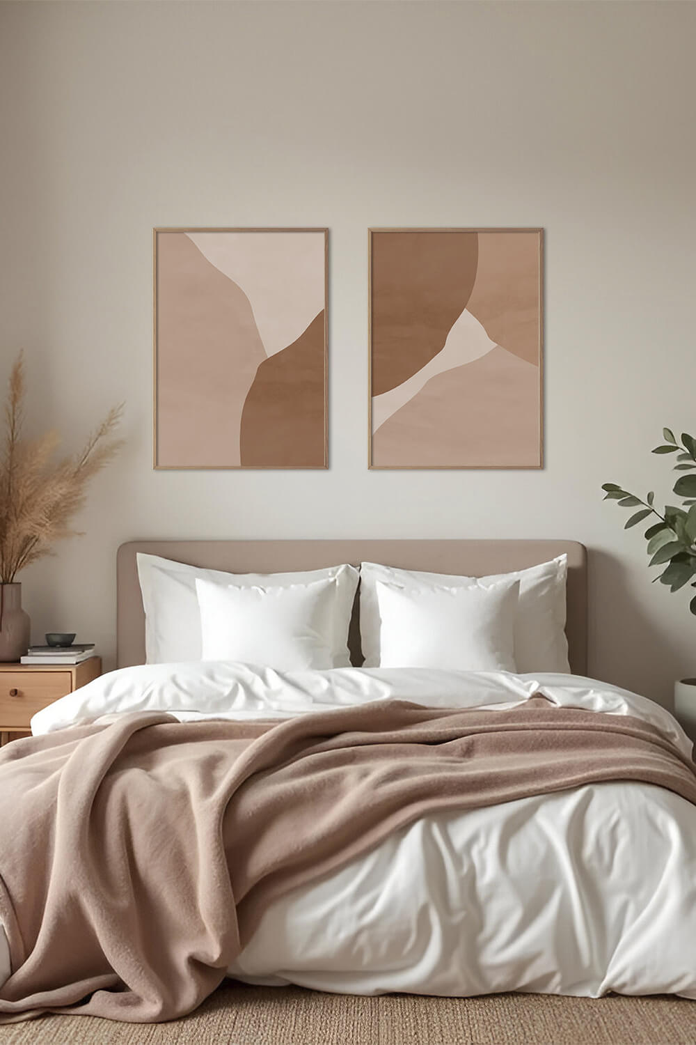 Постер Бежево-Коричневая Абстракция №1