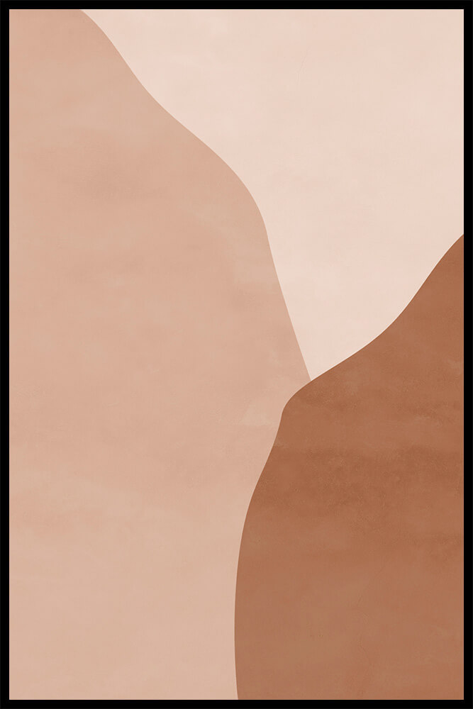 Постер Бежево-Коричневая Абстракция №1