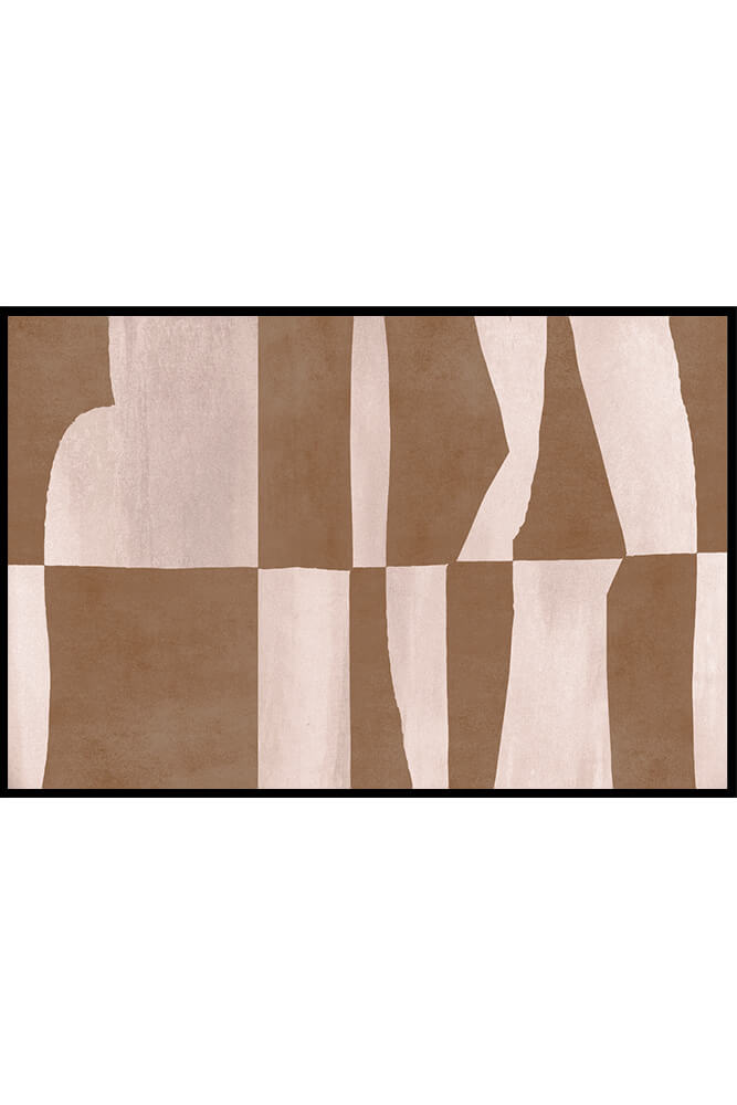 Постер Бежево-Коричневая Абстракция №3