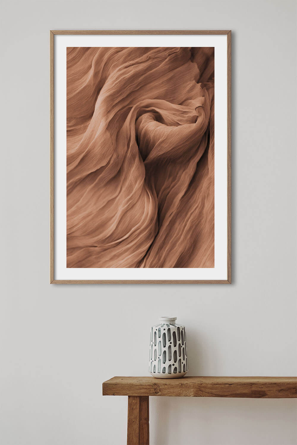 Постер Коричневая Ткань