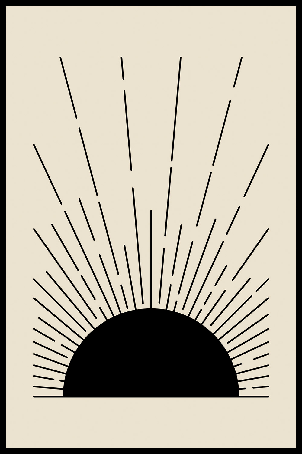 Постер Абстракция Лучи