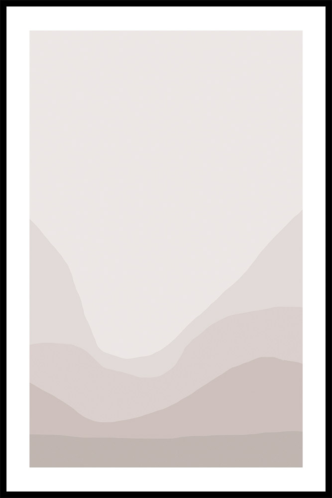 Постер Абстракция Горы