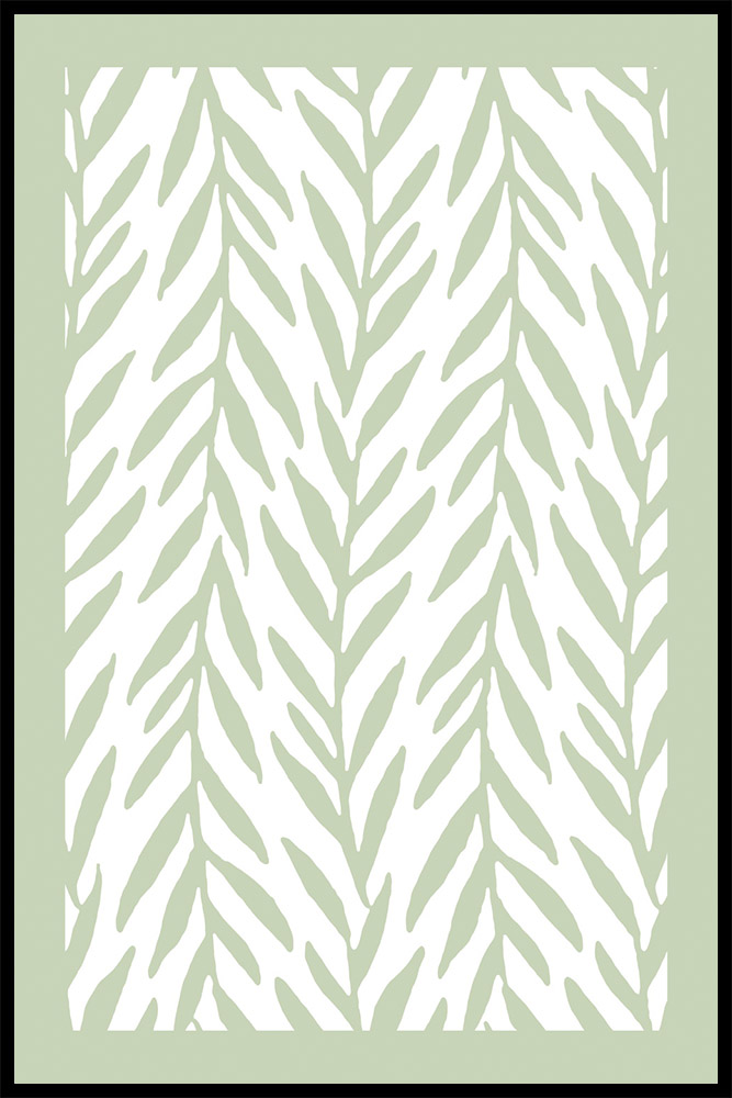 Постер Зеленый Орнамент