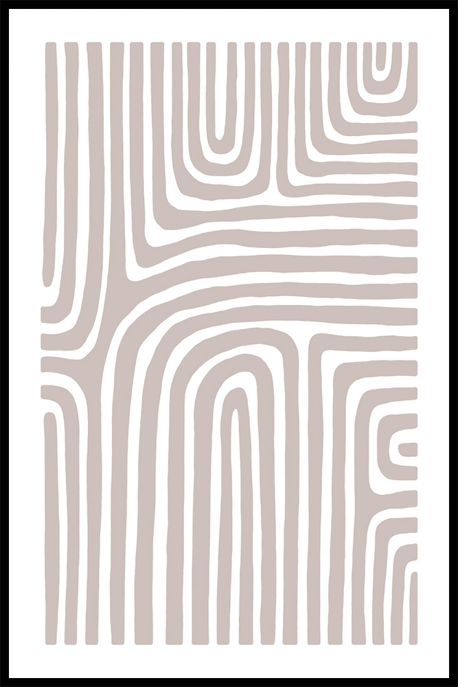 Постер Бежевый Орнамент