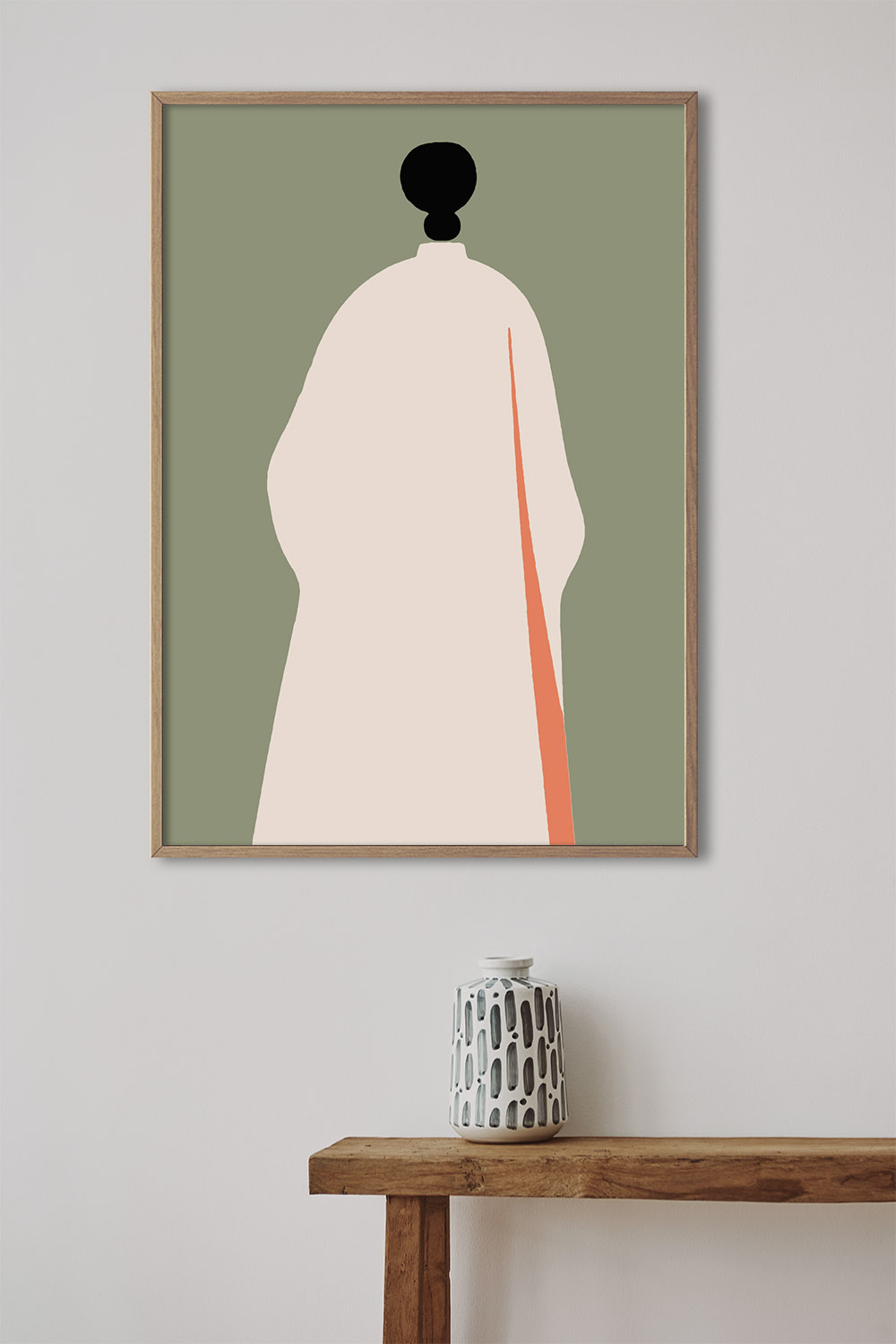 Постер Девушка в Кимоно