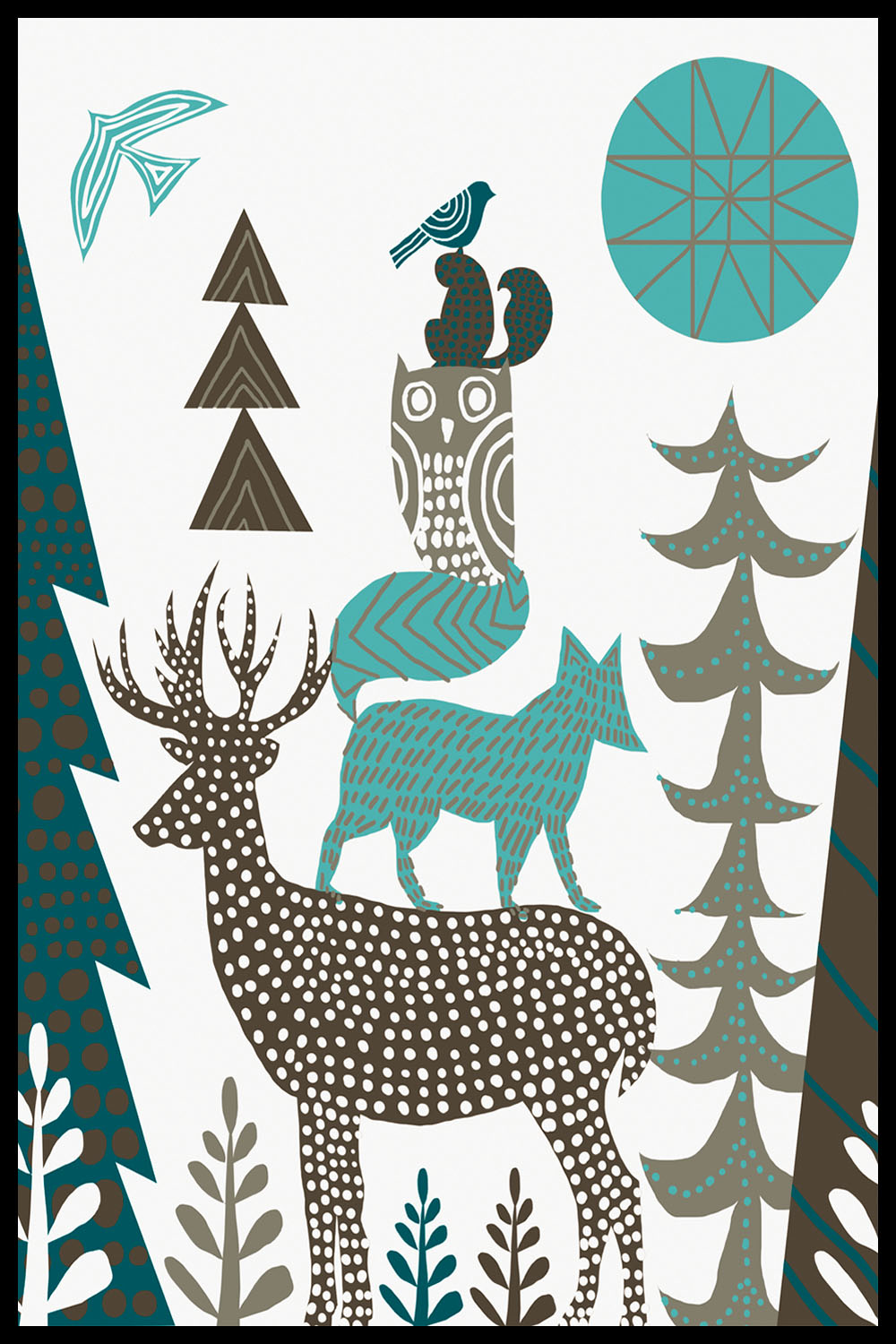 Постер В Детскую Волшебный Лес