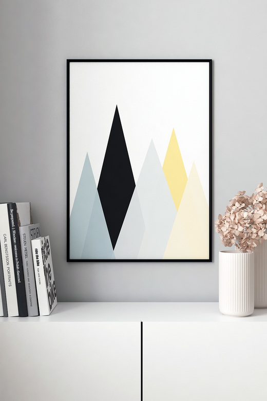 Постер Geometric Mountains