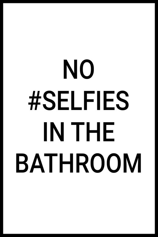 Постер No Selfies