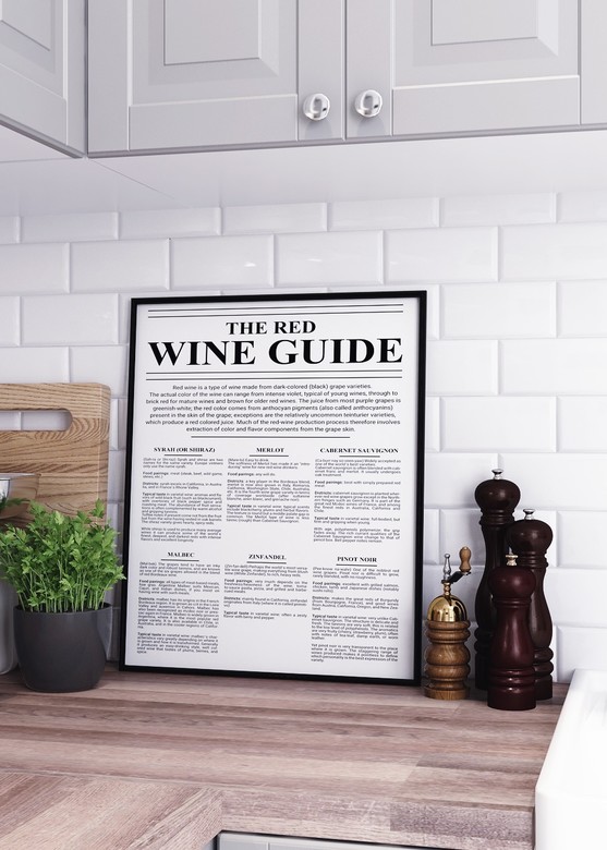 Постер Red Wine Guide
