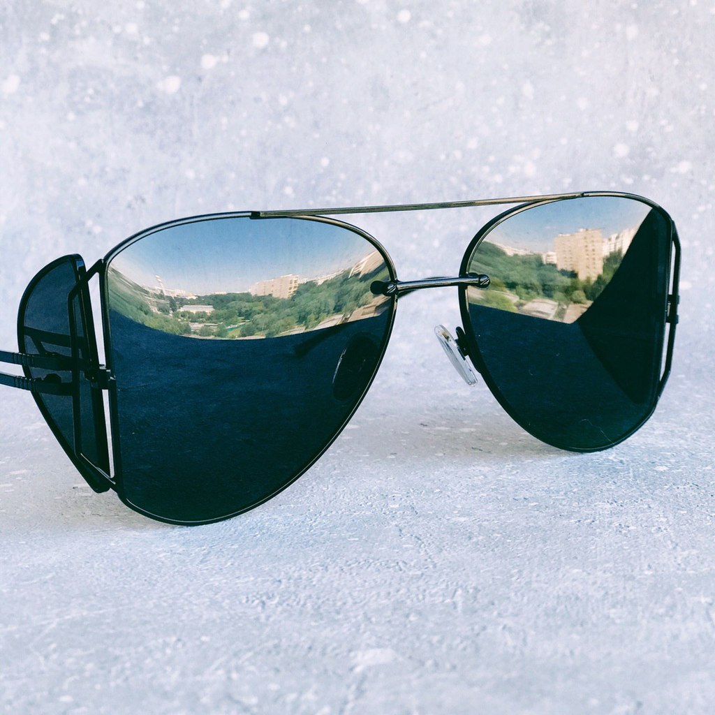 Очки авиаторы черные