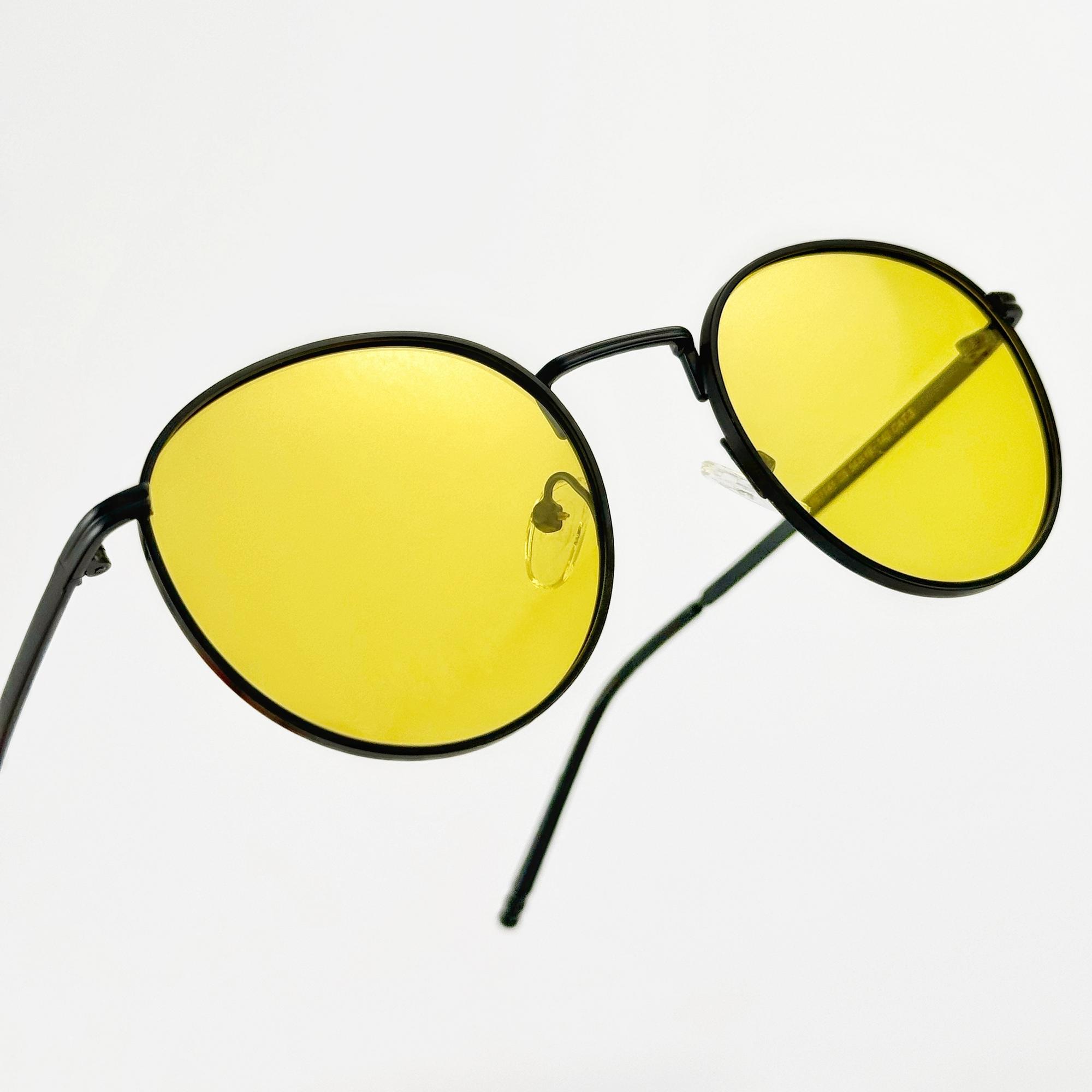 Круглые желтые очки
