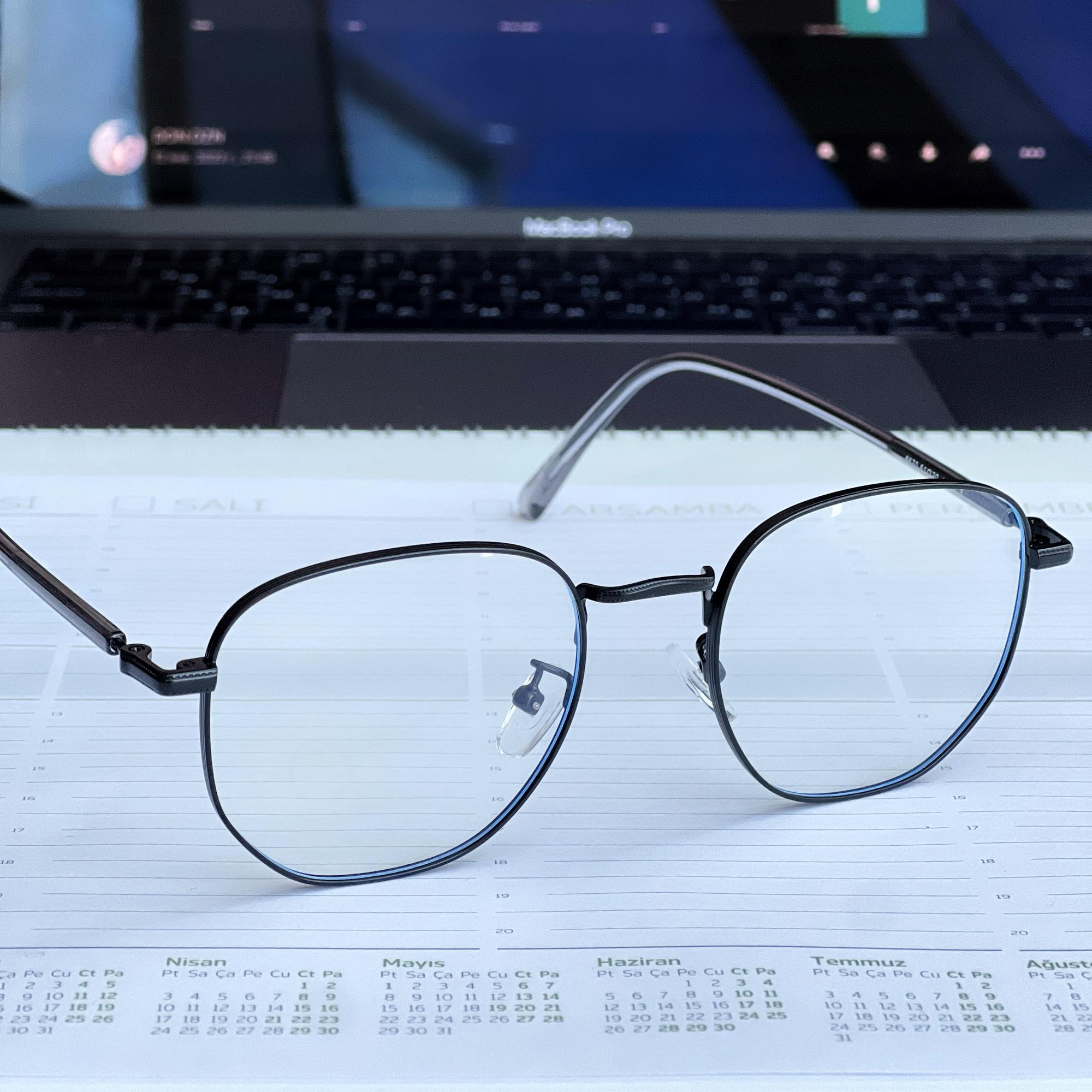 Очки с компьютерными линзами круглые