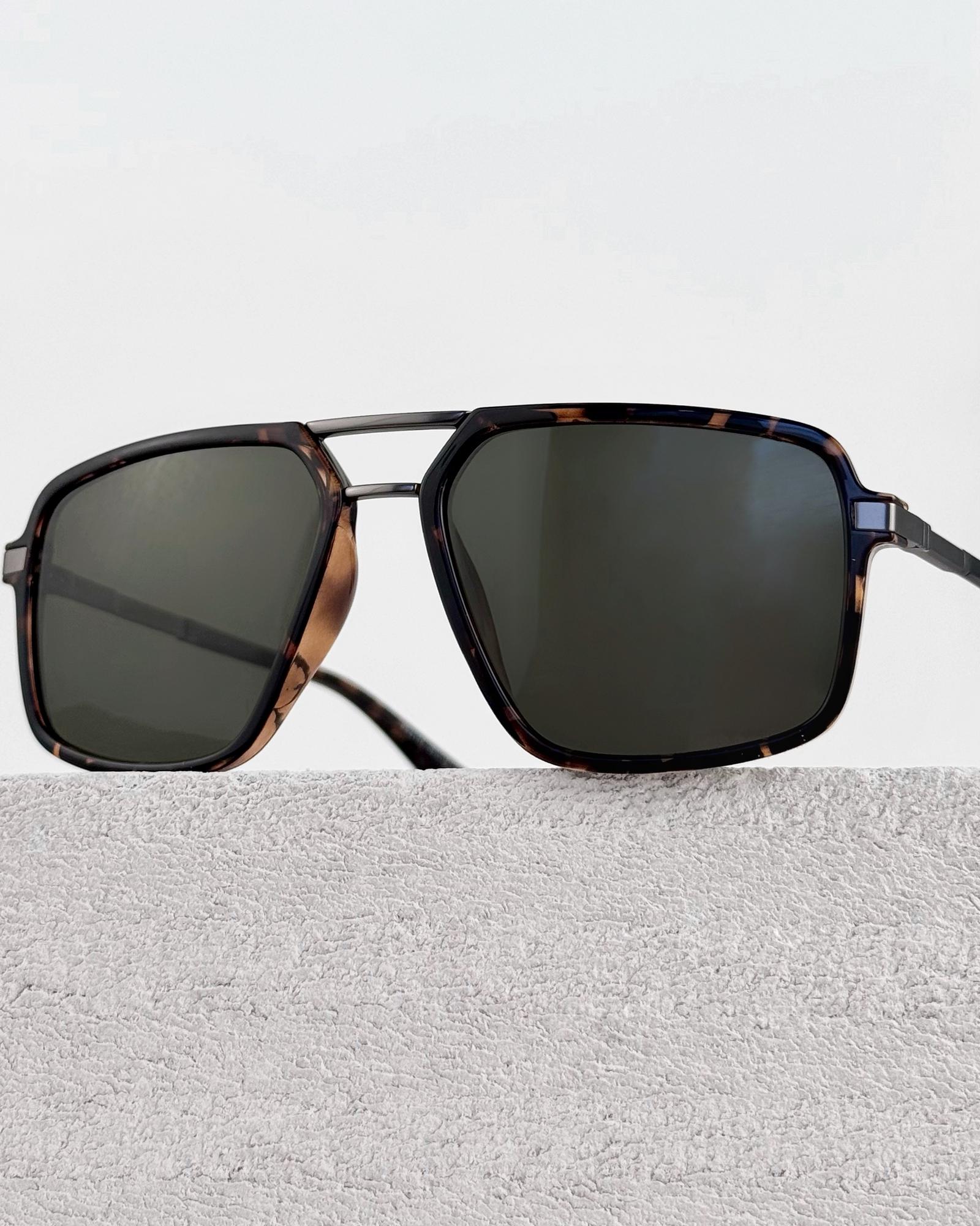 Очки авиаторы в пластиковой оправе мужские