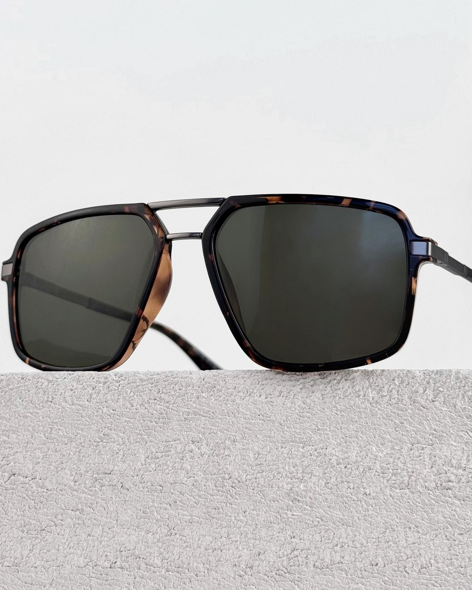 Очки авиаторы в пластиковой оправе мужские