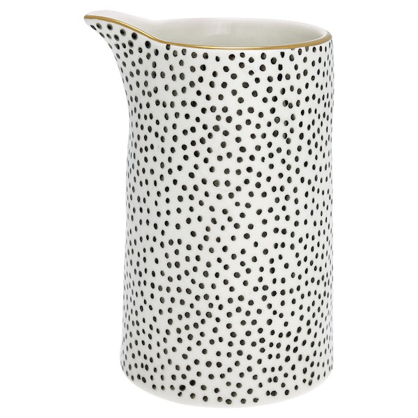 GreenGate кувшин  Dot black 1 литр