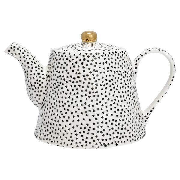 GreenGate чайник  Dot black 1 литр