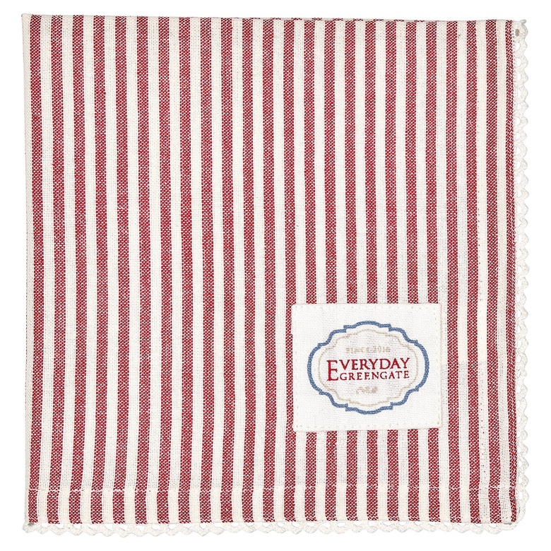 GreenGate салфетка Alice stripe red