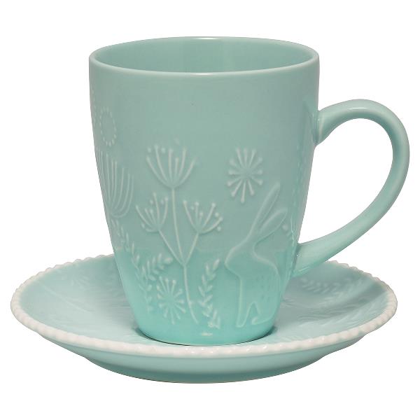 GreenGate чашка с блюдцем Evy mint