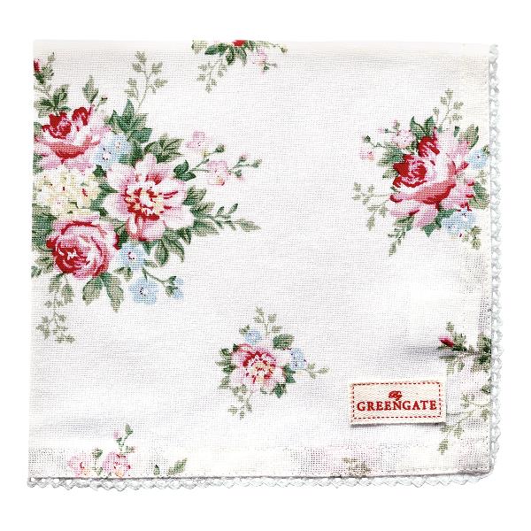 GreenGate салфетка Aurelia white 40*40 см