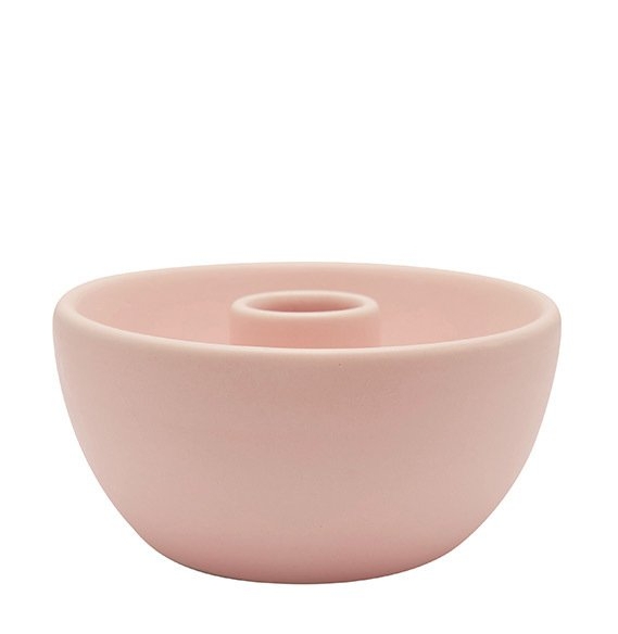 Greengate подсвечник керамический розовый