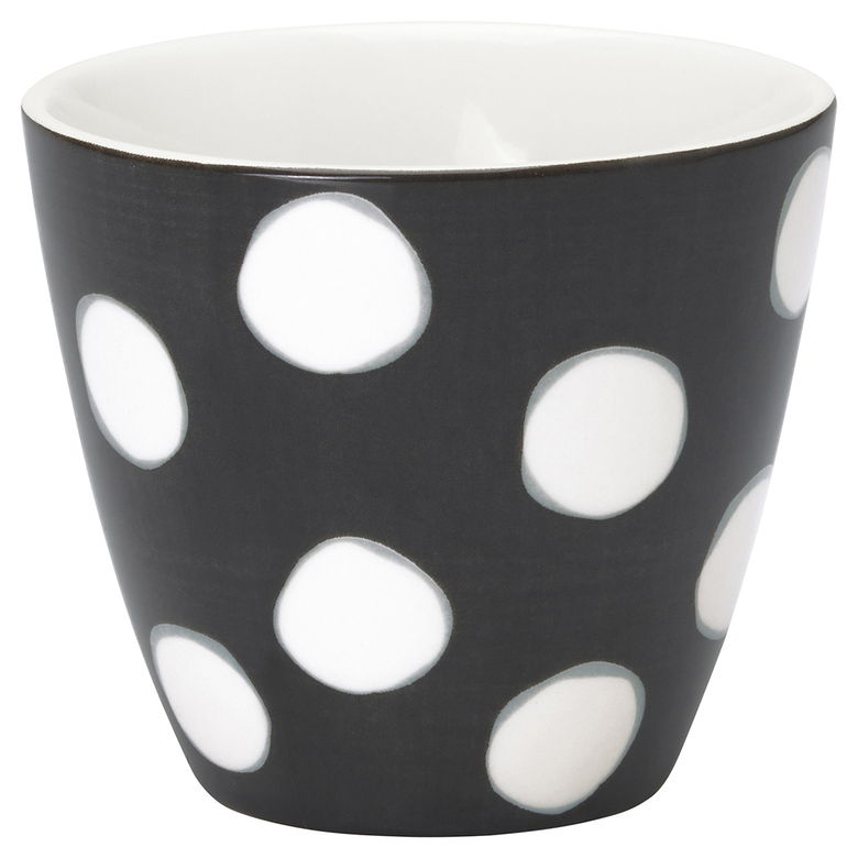 GreenGate Чашка для латте Paula dark grey 300 ml