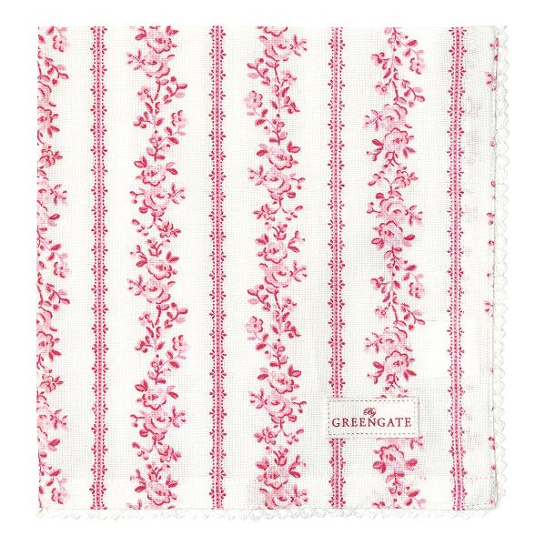 Greengate салфетка Audrey raspberry 40x40 см