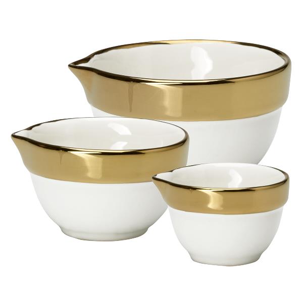 GreenGate чашки для измерения 3 штуки золото