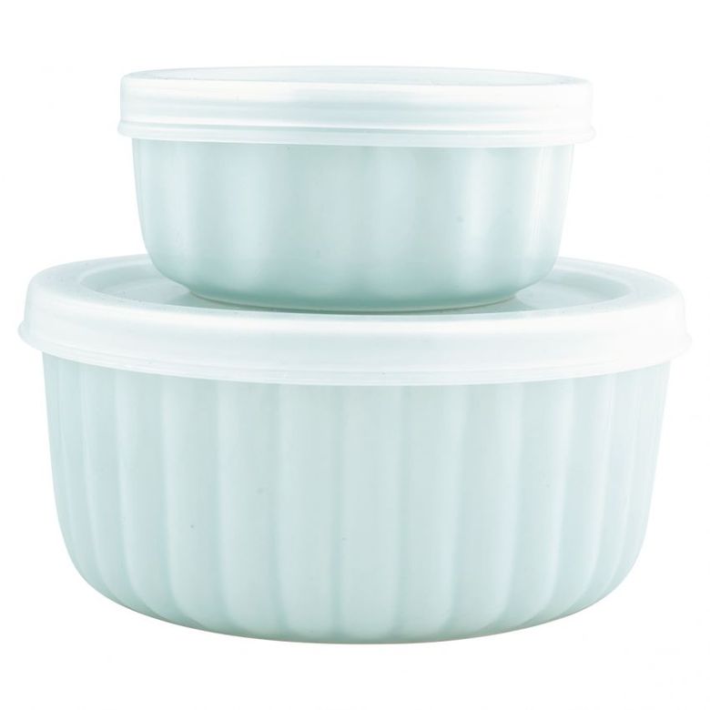 GreenGate набор керамических контейнеров 2 шт голубые