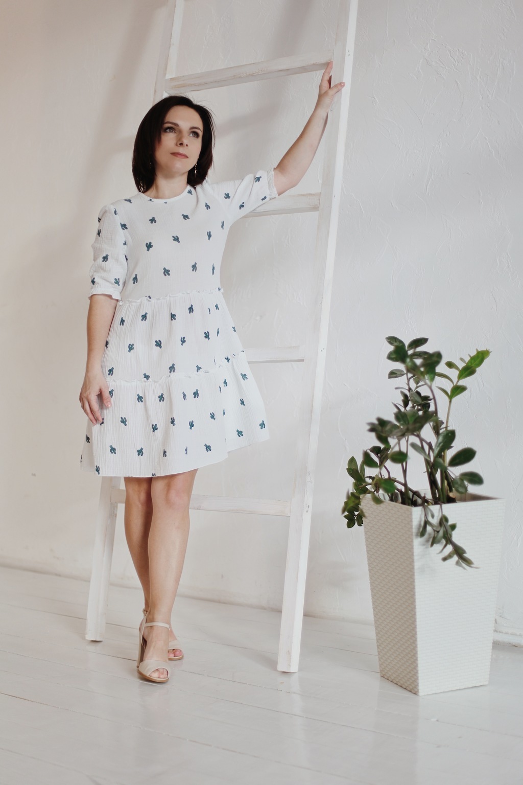 Женское платье, выкройка IVAhm №1 «Кактусовое платье»