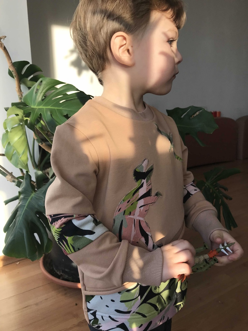 Свитшот детский, выкройка IVАhm № 40 - весь размерный ряд