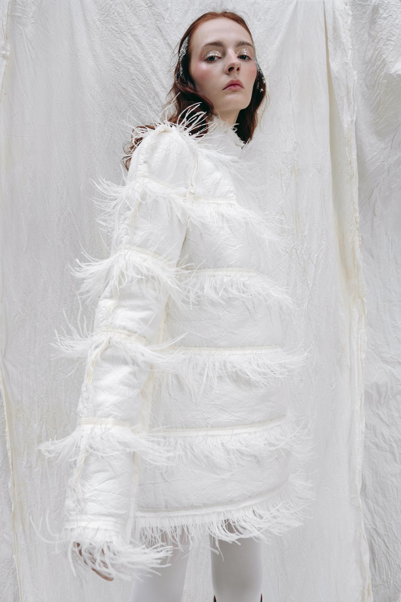 Платье " Пушистый снег"