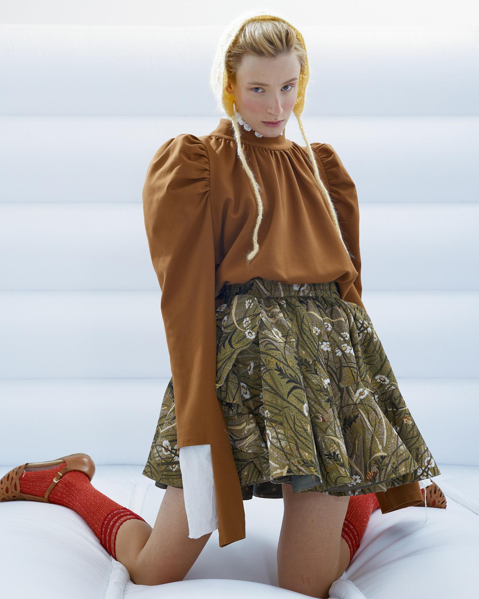 Мини- юбка  "Травы"