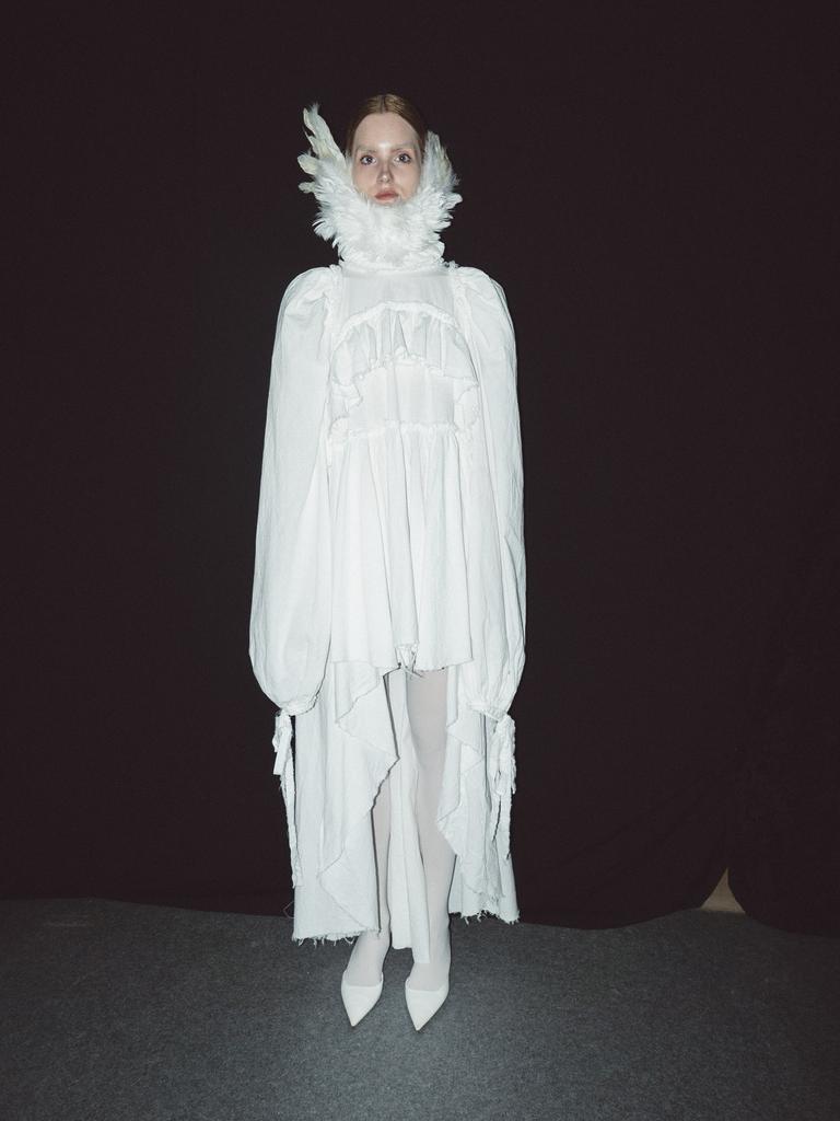 Платье-рубашка «Лебедь»