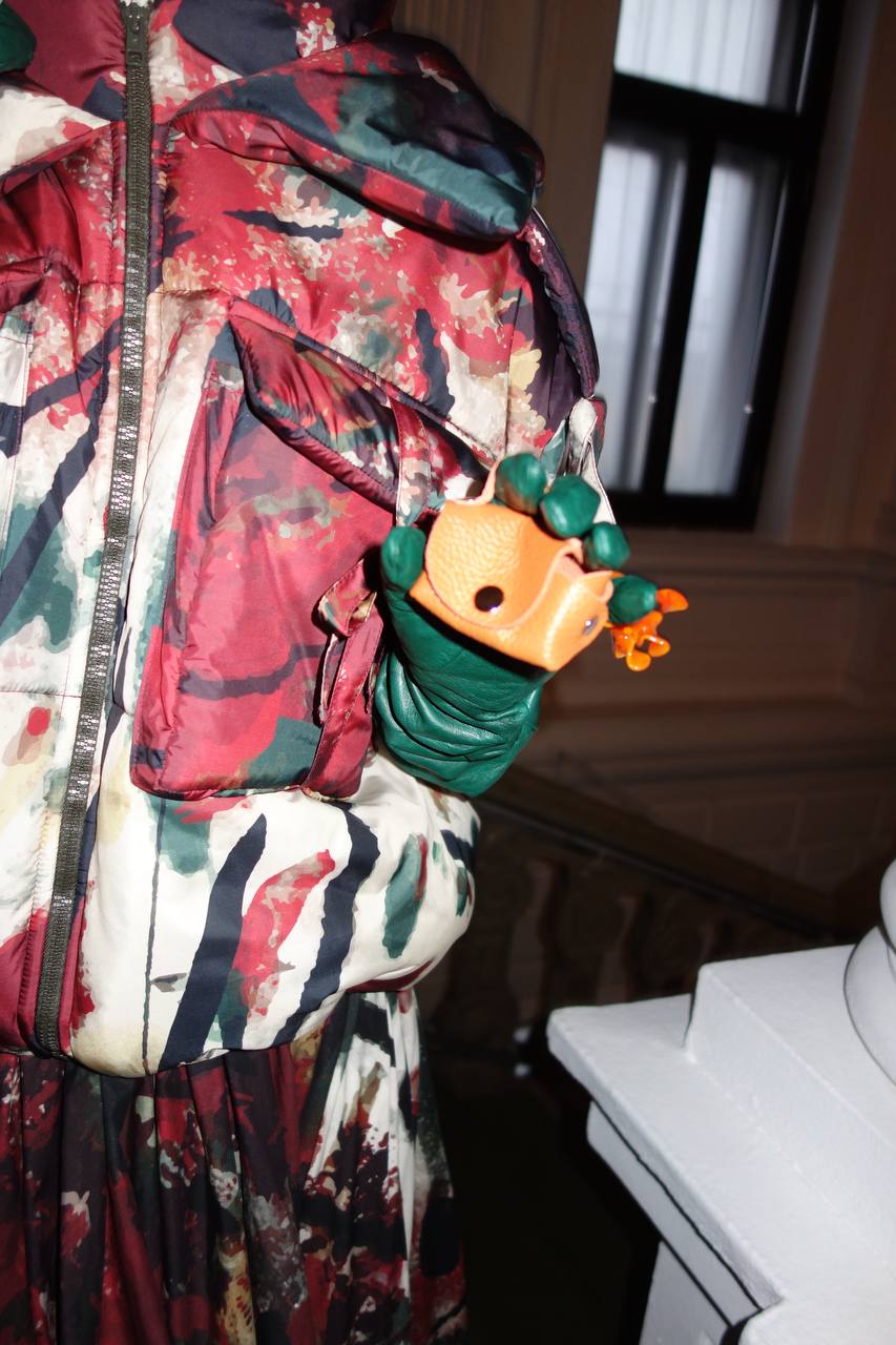 Микро-сумка оранжевая