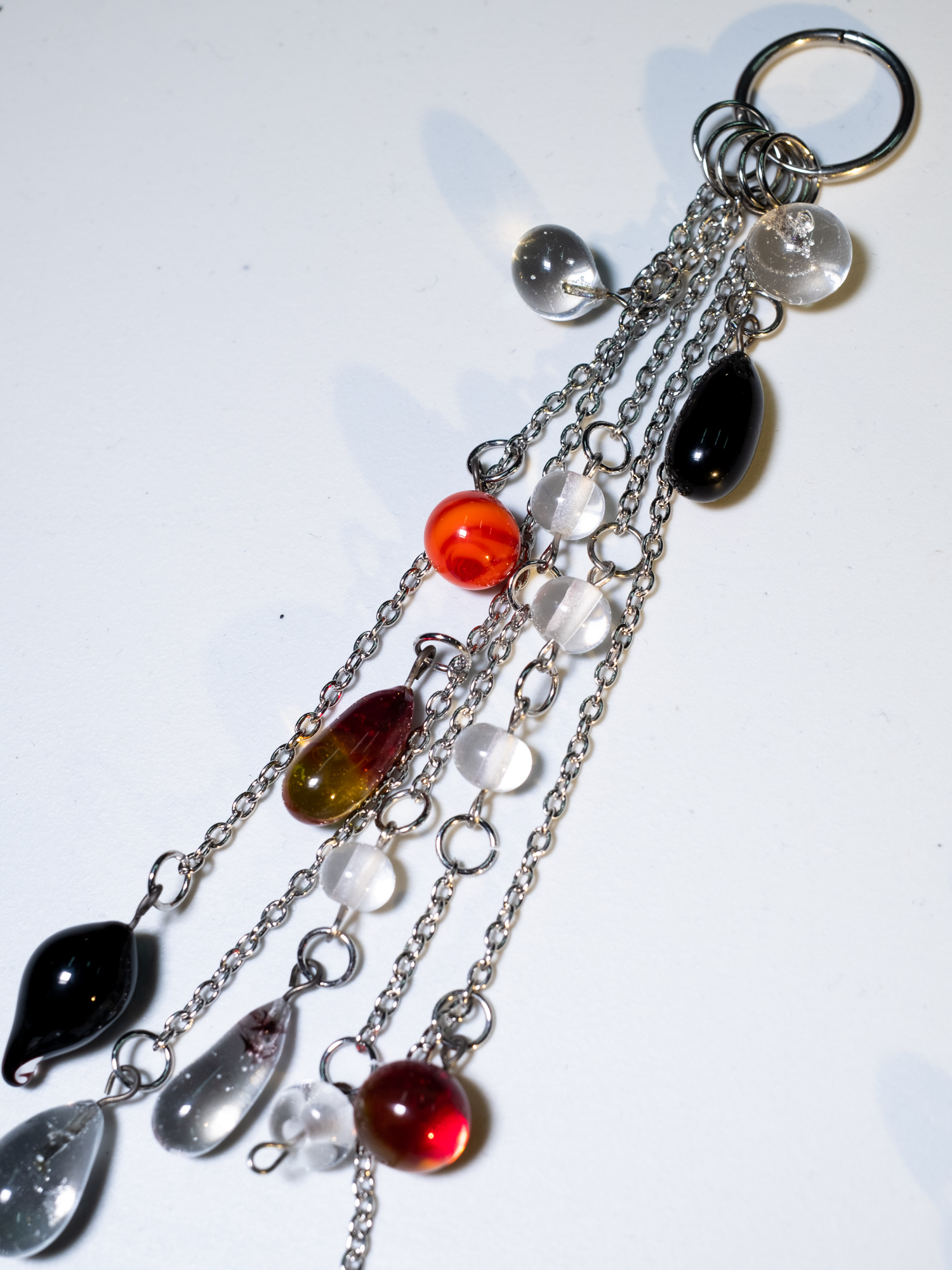 Моно-серьга «Капли закат»