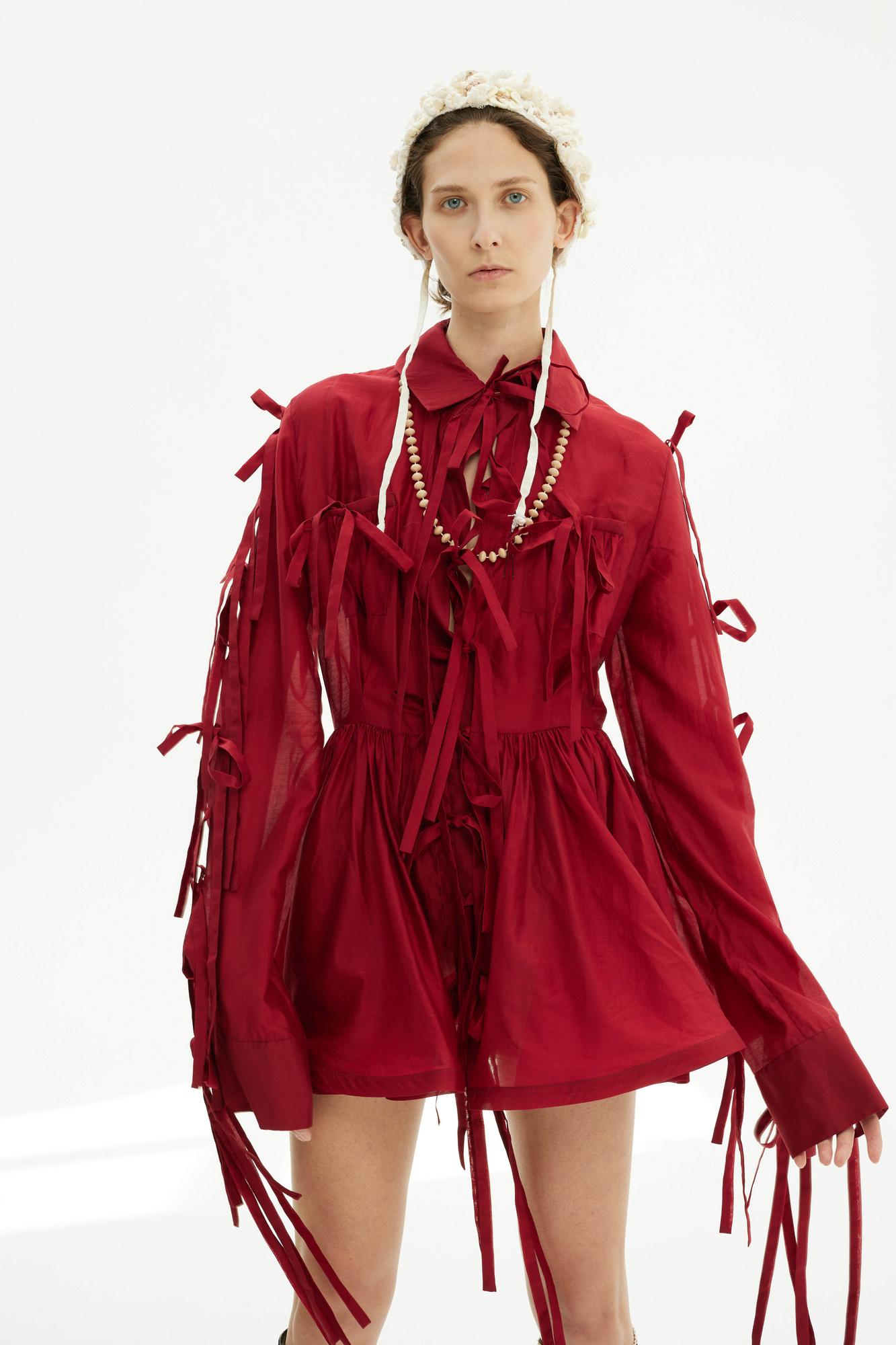 Короткое платье «Рубин»