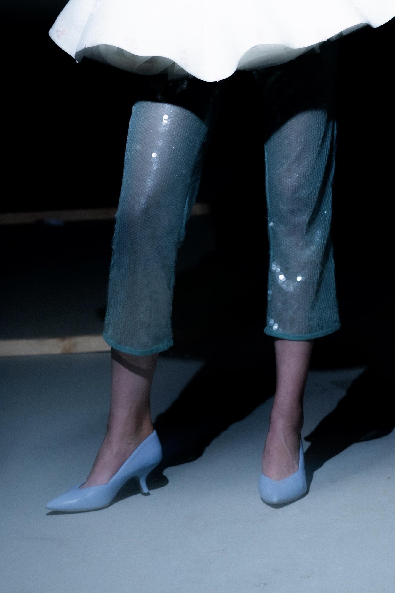 Голубые туфли-лодочки